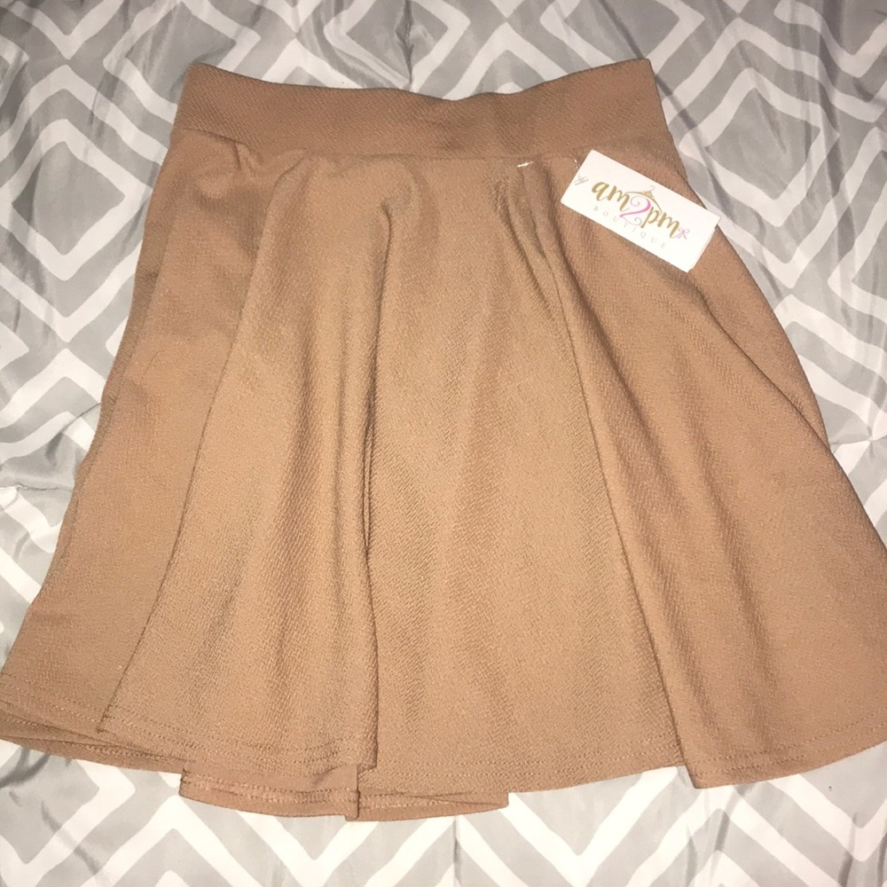 NWT Beige Skater Skirt